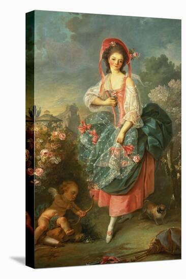 Portrait of Mademoiselle Guimard as Terpsichore-Jacques-Louis David-Stretched Canvas