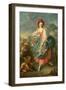 Portrait of Mademoiselle Guimard as Terpsichore-Jacques-Louis David-Framed Giclee Print