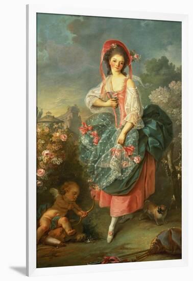 Portrait of Mademoiselle Guimard as Terpsichore-Jacques-Louis David-Framed Giclee Print