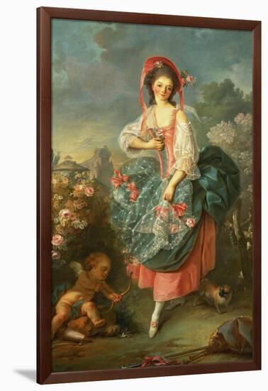 Portrait of Mademoiselle Guimard as Terpsichore-Jacques-Louis David-Framed Giclee Print