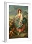 Portrait of Mademoiselle Guimard as Terpsichore-Jacques-Louis David-Framed Giclee Print