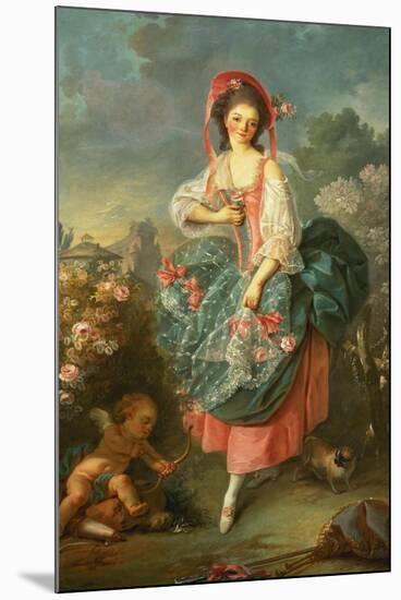 Portrait of Mademoiselle Guimard as Terpsichore-Jacques-Louis David-Mounted Premium Giclee Print