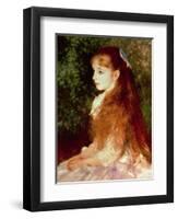 Portrait of Mademoiselle Irene Cahen D'Anvers, 1880-Pierre-Auguste Renoir-Framed Premium Giclee Print