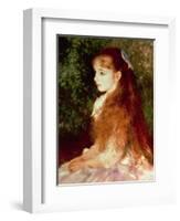 Portrait of Mademoiselle Irene Cahen D'Anvers, 1880-Pierre-Auguste Renoir-Framed Premium Giclee Print