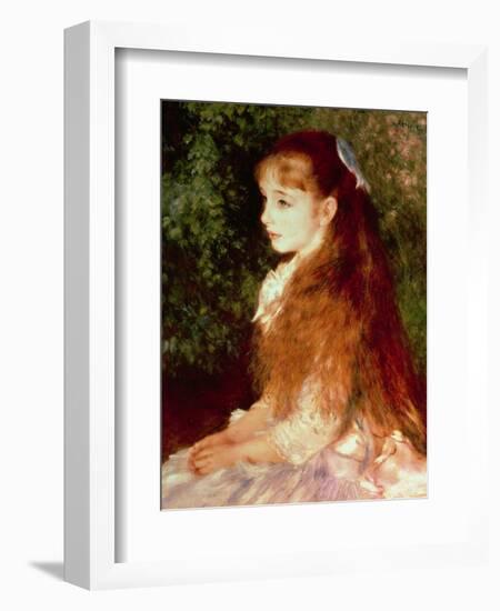 Portrait of Mademoiselle Irene Cahen D'Anvers, 1880-Pierre-Auguste Renoir-Framed Premium Giclee Print