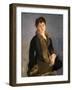 Portrait of Mademoiselle Isabelle Lemonnier, C1880-Edouard Manet-Framed Giclee Print