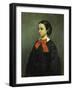 Portrait of Mademoiselle Jacquet, 1857-Gustave Courbet-Framed Giclee Print