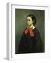 Portrait of Mademoiselle Jacquet, 1857-Gustave Courbet-Framed Giclee Print