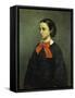 Portrait of Mademoiselle Jacquet, 1857-Gustave Courbet-Framed Stretched Canvas