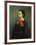 Portrait of Mademoiselle Jacquet, 1857-Gustave Courbet-Framed Giclee Print