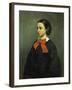 Portrait of Mademoiselle Jacquet, 1857-Gustave Courbet-Framed Giclee Print