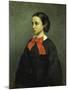 Portrait of Mademoiselle Jacquet, 1857-Gustave Courbet-Mounted Giclee Print