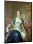 Portrait of Mademoiselle Marie Salle 1737-Louis-Michel van Loo-Mounted Giclee Print