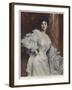 Portrait of Mademoiselle O Pastre-Francois Flameng-Framed Giclee Print