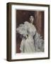 Portrait of Mademoiselle O Pastre-Francois Flameng-Framed Giclee Print