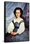 Portrait of Mademoiselle Romaine Lancaux-Pierre-Auguste Renoir-Framed Stretched Canvas