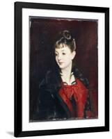 Portrait of Mademoiselle Suzanne Poirson, 1884-John Singer Sargent-Framed Giclee Print