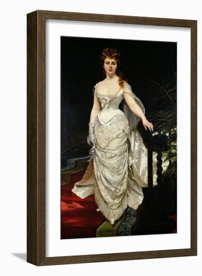 Portrait of Mademoiselle X, 1873-Charles Émile Carolus-Duran-Framed Giclee Print