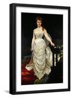 Portrait of Mademoiselle X, 1873-Charles Émile Carolus-Duran-Framed Giclee Print