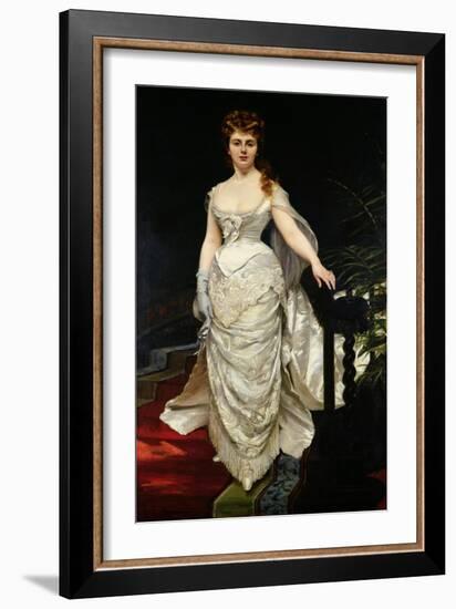 Portrait of Mademoiselle X, 1873-Charles Émile Carolus-Duran-Framed Giclee Print