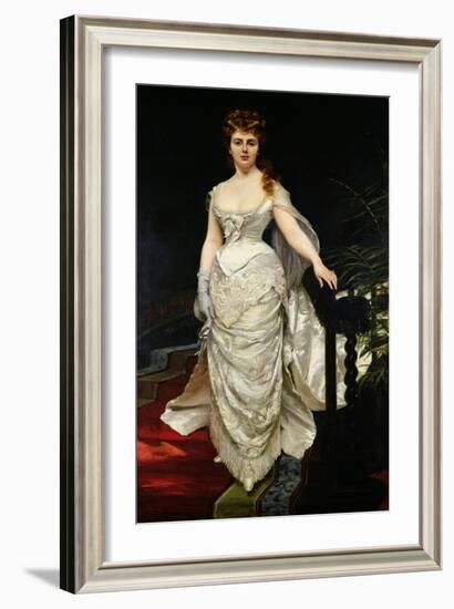 Portrait of Mademoiselle X, 1873-Charles Émile Carolus-Duran-Framed Giclee Print