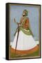 Portrait Of Maharaja Jagat Singh Of Jaipur (R.1803-1818)-null-Framed Stretched Canvas