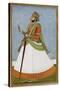 Portrait Of Maharaja Jagat Singh Of Jaipur (R.1803-1818)-null-Stretched Canvas