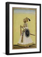 Portrait Of Maharaja Ratan Singh Of Bikaner (R.1831-1852)-null-Framed Giclee Print