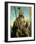 Portrait of Maharaja Sher Singh, in Regal Dress, C.1850-August Theodor Schoefft-Framed Giclee Print