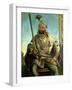 Portrait of Maharaja Sher Singh, in Regal Dress, C.1850-August Theodor Schoefft-Framed Giclee Print