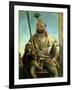 Portrait of Maharaja Sher Singh, in Regal Dress, C.1850-August Theodor Schoefft-Framed Giclee Print