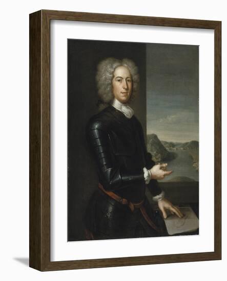 Portrait of Major General Paul Mascarene, 1729-John Smibert-Framed Giclee Print