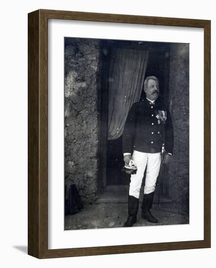Portrait of Major Giuseppe Galliano, 1888-null-Framed Giclee Print