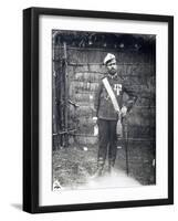 Portrait of Major Pietro Toselli, 1888, Eritrea, Italian Colonialism in East Africa-null-Framed Giclee Print