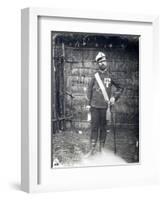 Portrait of Major Pietro Toselli, 1888, Eritrea, Italian Colonialism in East Africa-null-Framed Giclee Print