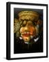 Portrait of Man Made of Fruit-Giuseppe Arcimboldo-Framed Art Print