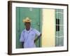 Portrait of Man, Old Colonial Village, Trinidad, Cuba-Bill Bachmann-Framed Photographic Print