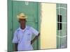 Portrait of Man, Old Colonial Village, Trinidad, Cuba-Bill Bachmann-Mounted Photographic Print