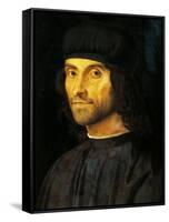 Portrait of Man with a Hat-Alvise Vivarini-Framed Stretched Canvas