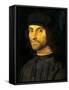 Portrait of Man with a Hat-Alvise Vivarini-Framed Stretched Canvas