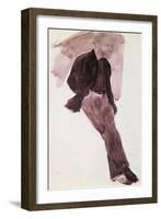 Portrait of Manet-Edgar Degas-Framed Giclee Print