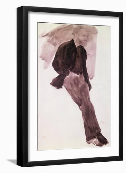 Portrait of Manet-Edgar Degas-Framed Giclee Print