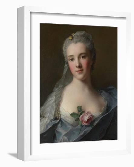 Portrait of Manon Balletti, 1757-Jean-Marc Nattier-Framed Giclee Print