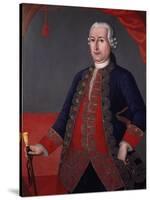 Portrait of Manuel Maldonado, Viceroy of New Grenada in Mid-18th Century, South America-null-Stretched Canvas