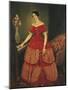 Portrait of Manuelita Rosas, Daughter of Argentine Dictator Juan Manuel De Rosas, 1851-Prilidiano Pueyrredon-Mounted Giclee Print