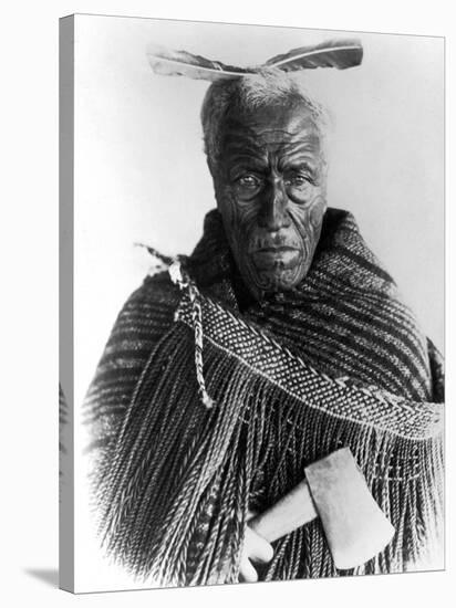 Portrait of Maori Chief-null-Stretched Canvas