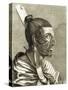 Portrait of Maori Man with Moko-null-Stretched Canvas