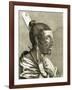 Portrait of Maori Man with Moko-null-Framed Giclee Print