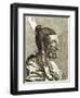 Portrait of Maori Man with Moko-null-Framed Giclee Print