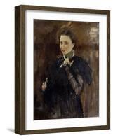 Portrait of Mara Oliv (1870-196), 1895-Valentin Alexandrovich Serov-Framed Giclee Print